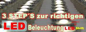 3 step´s zur richtigen LED Beleuchtung