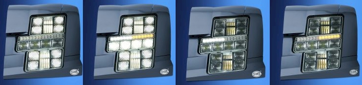 LED Fern, LED Abblend, LED Tageslicht und LED Blinker