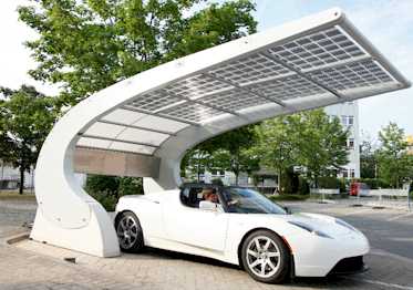 Solarparkplatz mit LED Technik